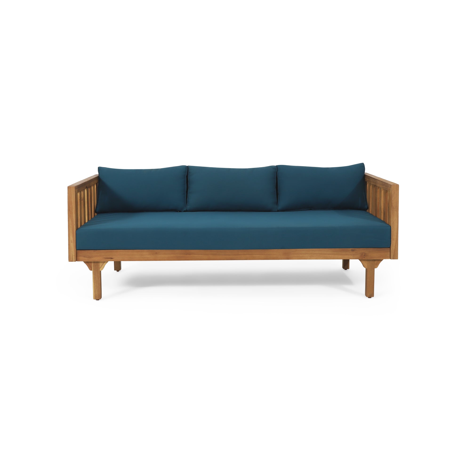 Claremont 3 Seater Daybed Teak Wood Waterproof Fabric