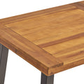 Della Dining Table - Teak Wood Metal