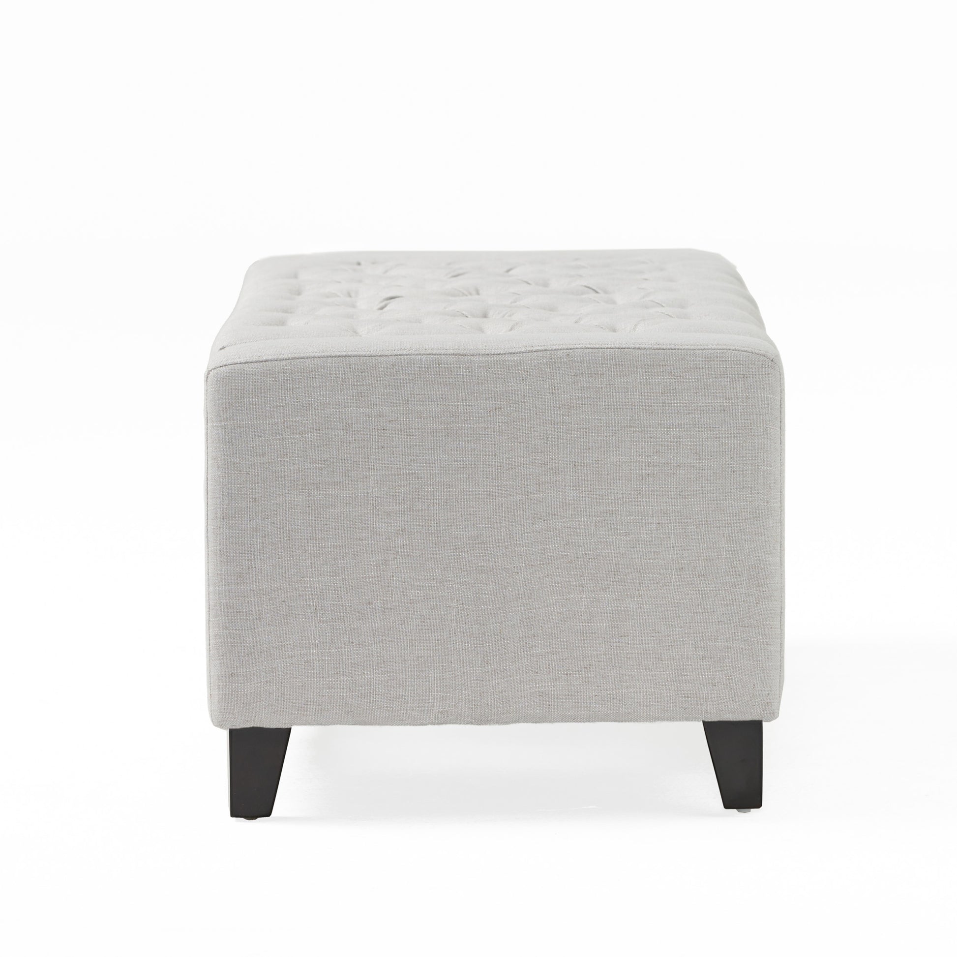 Guernsey Ottoman Light Grey Fabric