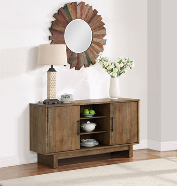 Atmore Server Dark Brown - Dark Brown Wood