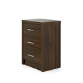 Bologna Bedroom 3 Drawer Chest Walnut Mdf