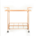 Selby Bar Cart - Rose Gold Iron