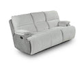 Cyprus Recliner Sofa Gray Gray Fabric 3 Seat