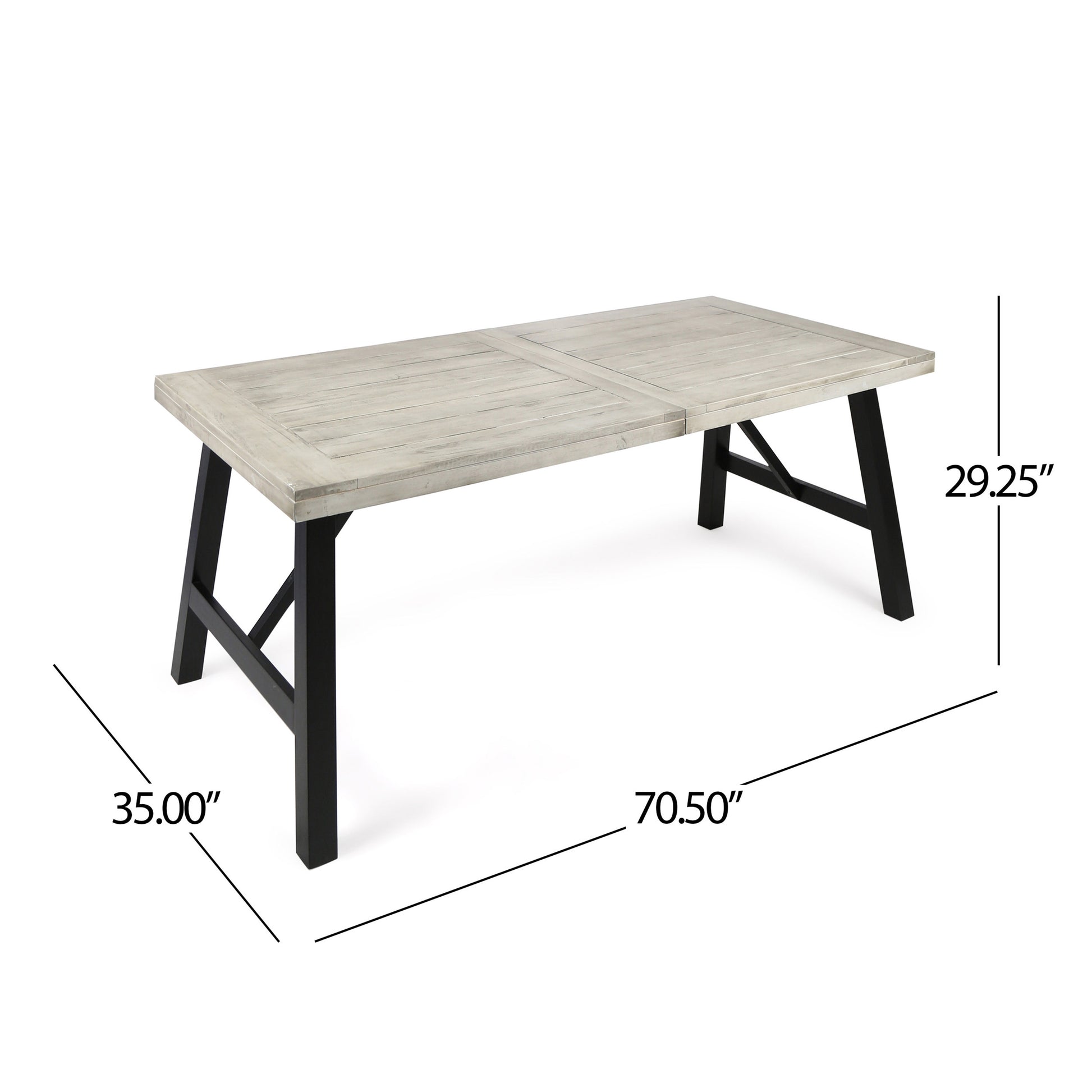 Bettina Dining Table Grey Acacia Wood