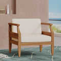 Aston Club Chair Cream Acacia Wood