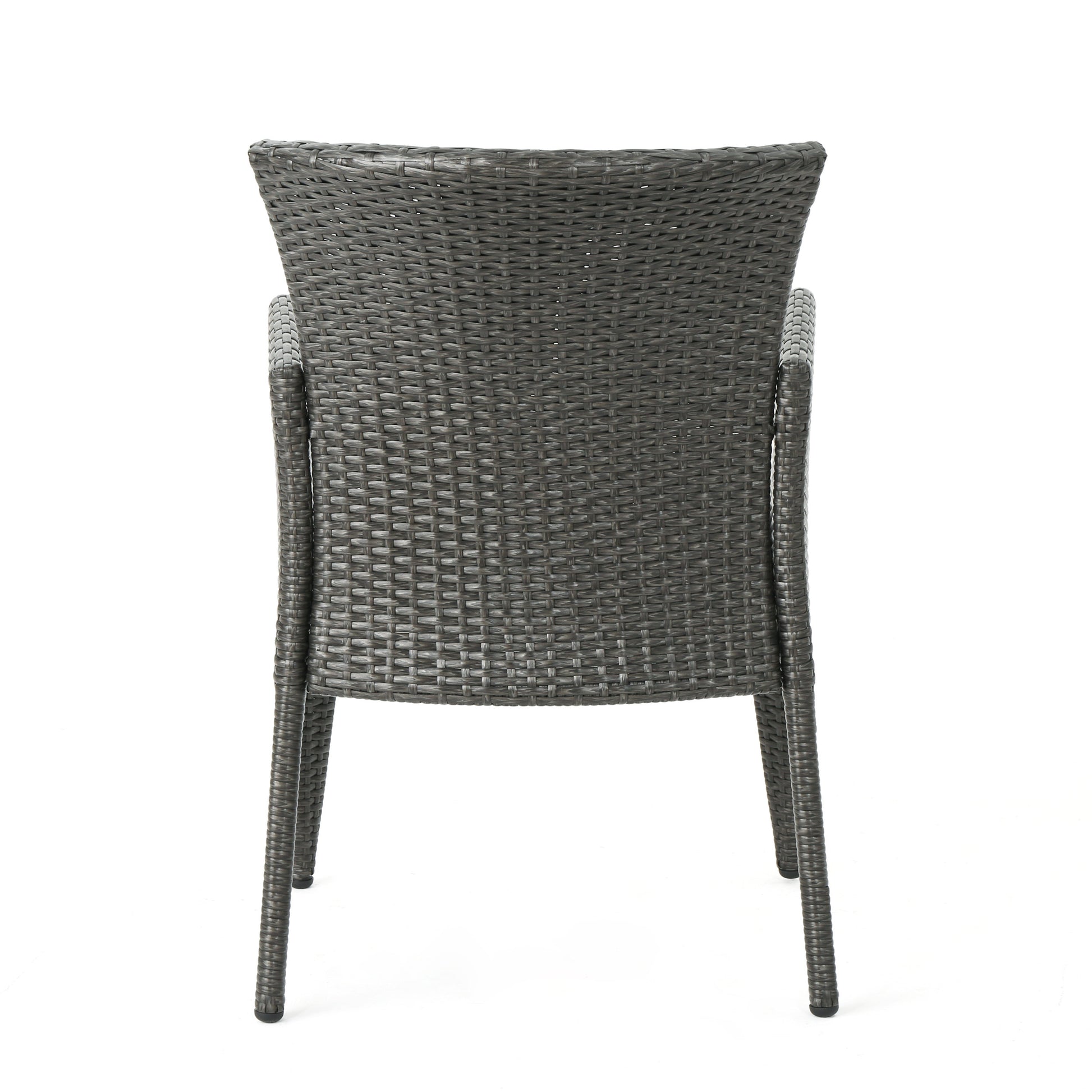 Anaya Kd Pe Dining Chair,Set Of 2 Grey Iron