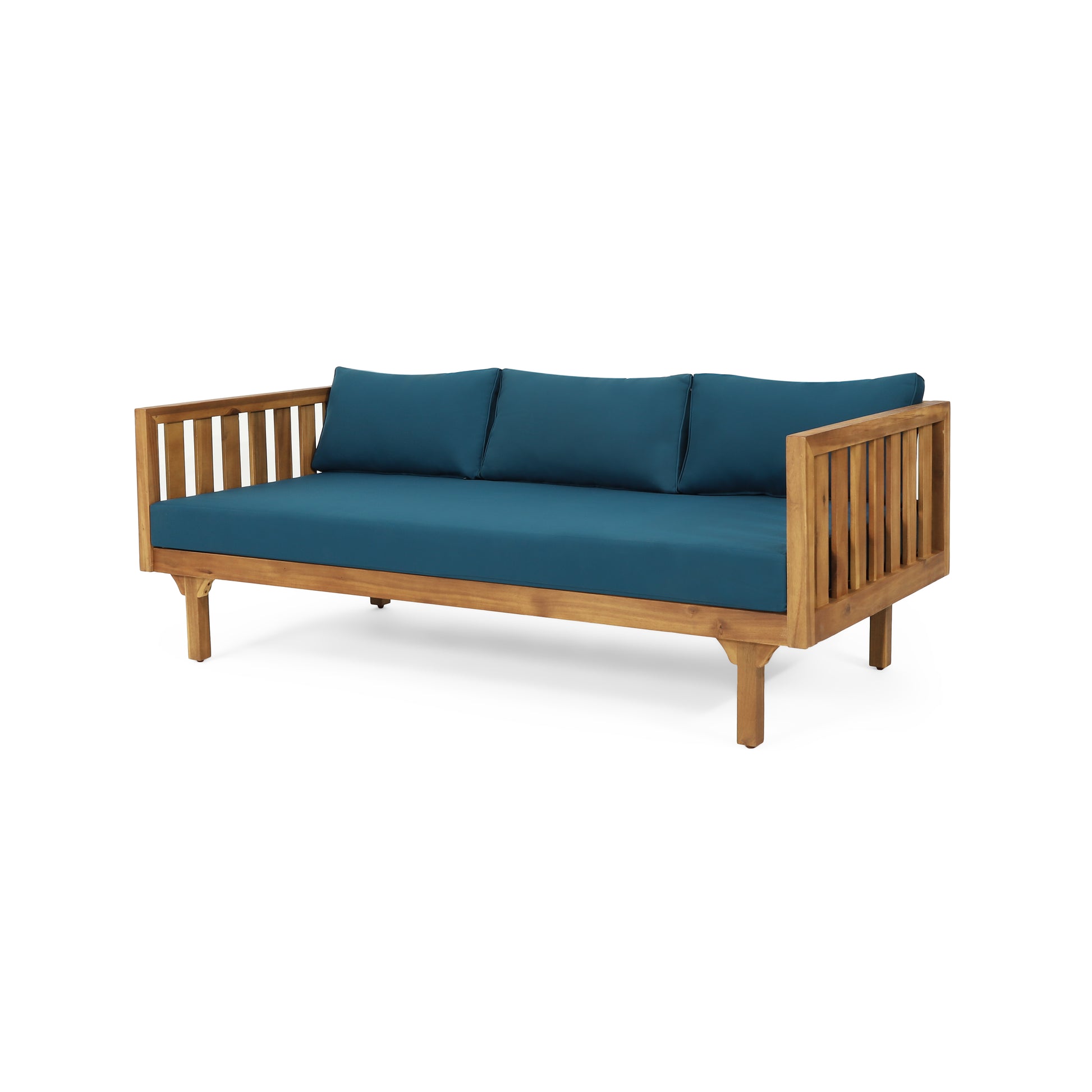 Claremont 3 Seater Daybed Teak Wood Waterproof Fabric