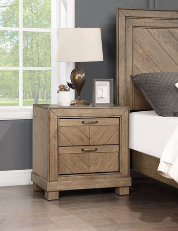 Montana Nightstand Sand Light Brown Wood