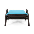 Mikael Chaise Lounge With Cushion Dark Brown Polypropylene
