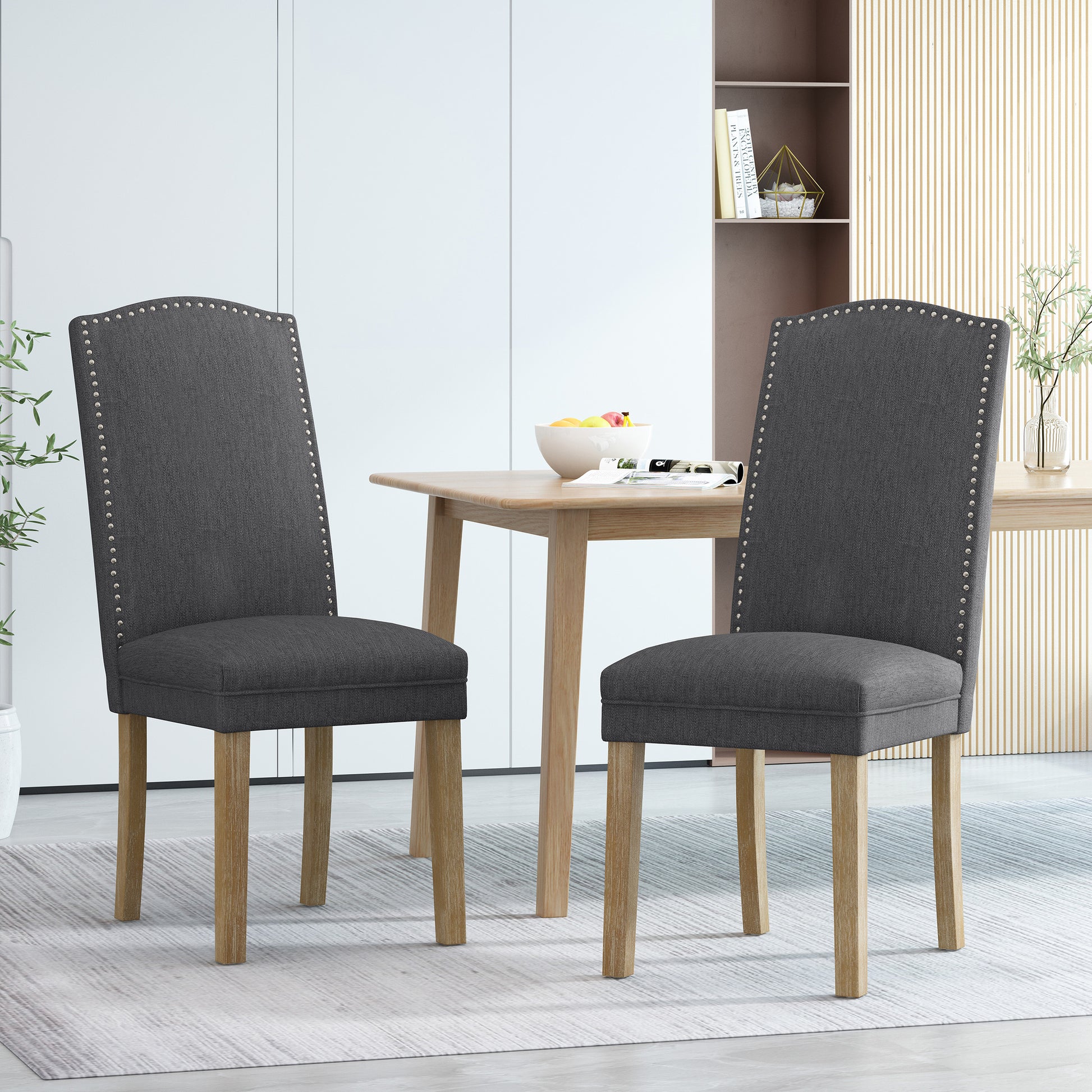 Dining Chair Charcoal Fabric