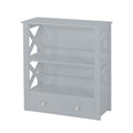 2 Drawer Hang Rack Grey Mdf