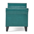 Hayes Armed Storage Bench Teal Pu