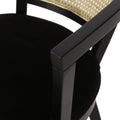 Dining Chair Set Of 2 Black Velvet