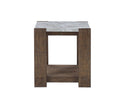 Libby Sintered Stone End Table Brown Brown Wood