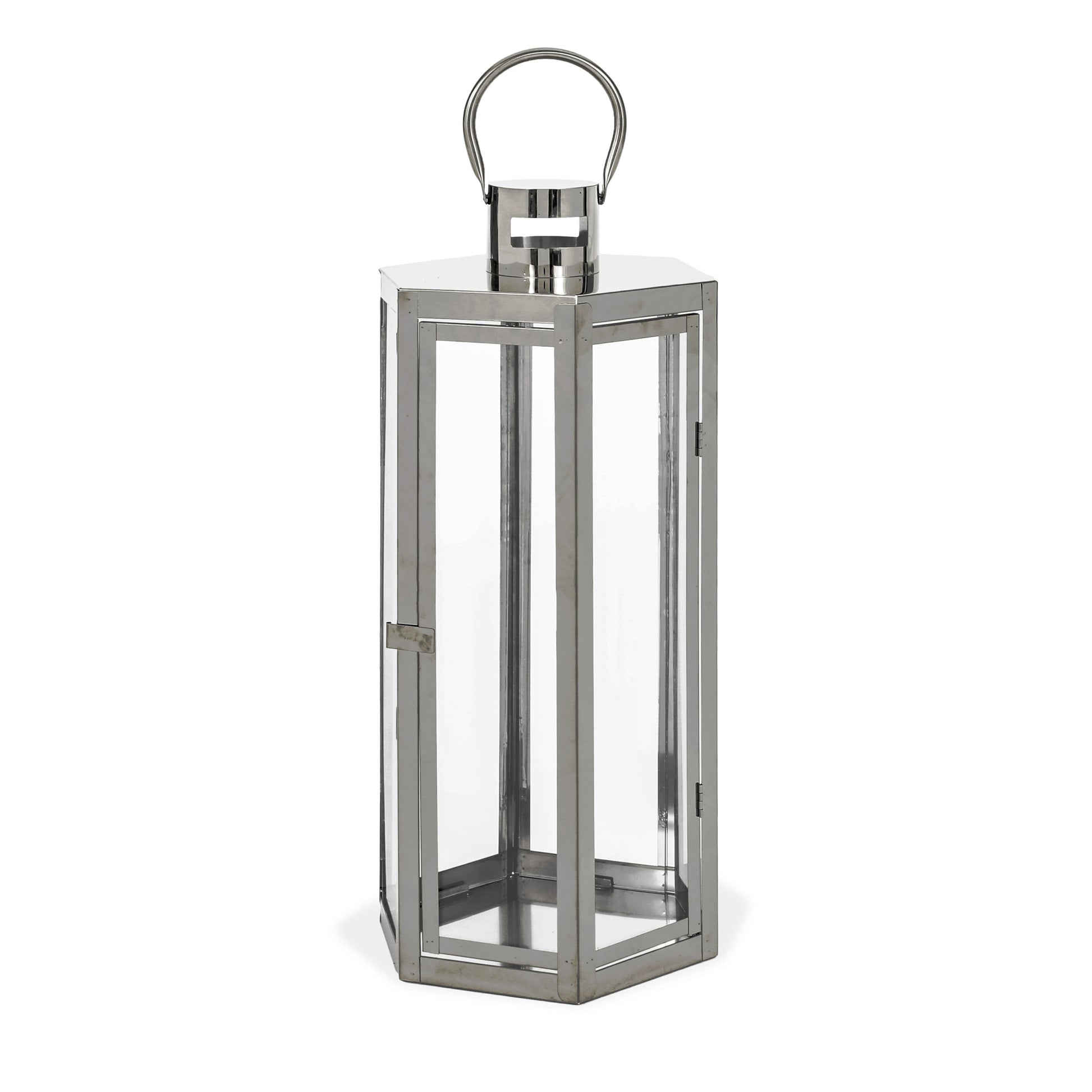 Frank 23"H Stainless Steel Lantern Silver Stainless Steel