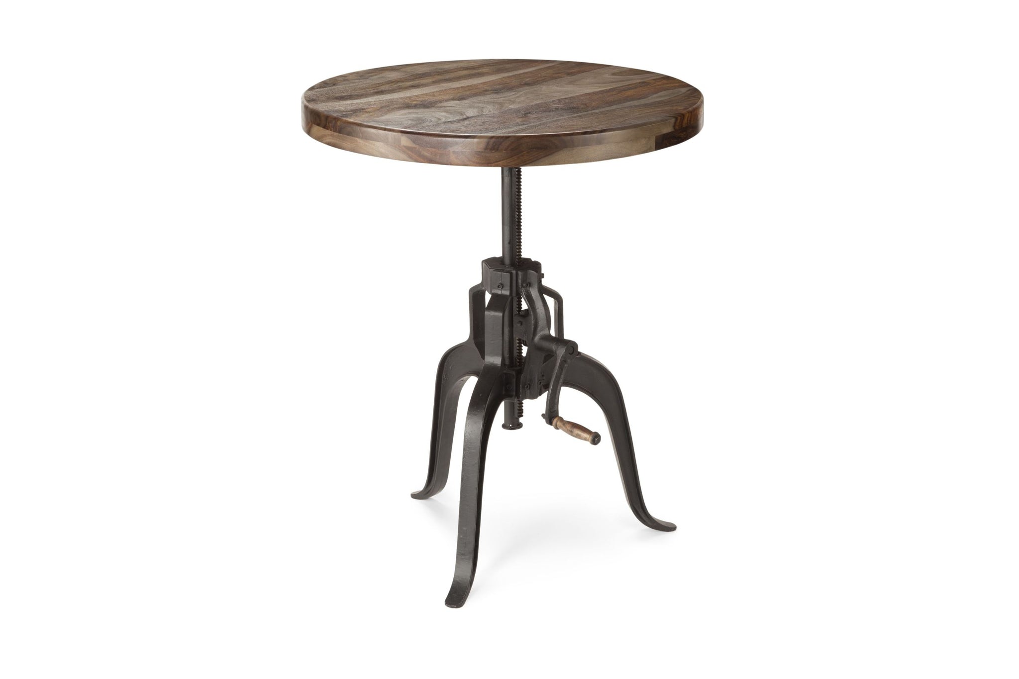 Sparrow Round Crank Table Dark Brown Dark Brown Iron