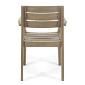 Stamford Dining Chair,Set Of 2 Grey Acacia Wood