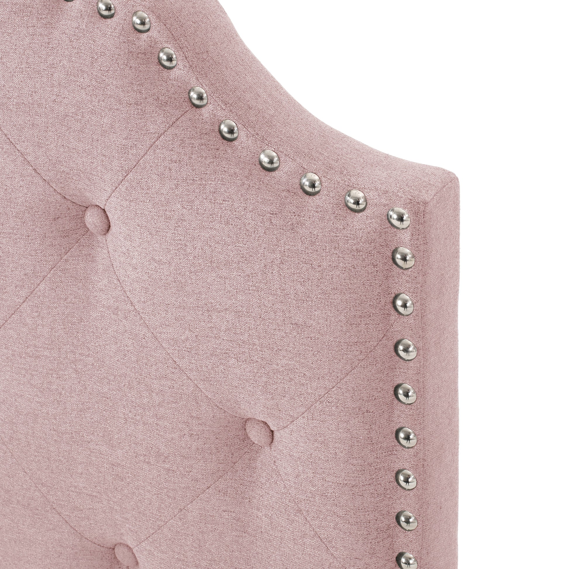 Twin Size Headboard Twin Blush Fabric