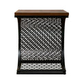 Chapnily Two Tone Accent Table Black Mdf