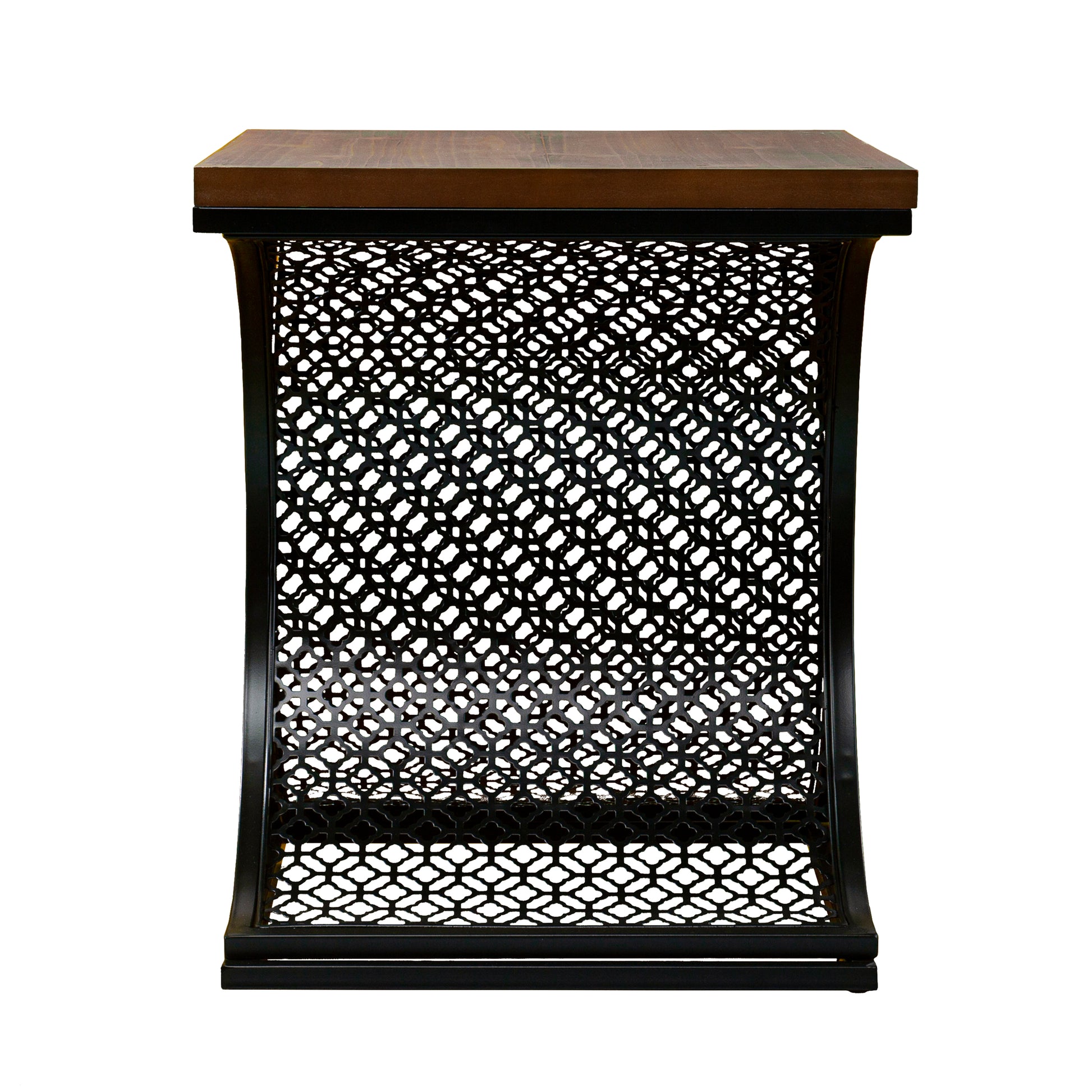 Chapnily Two Tone Accent Table Black Mdf