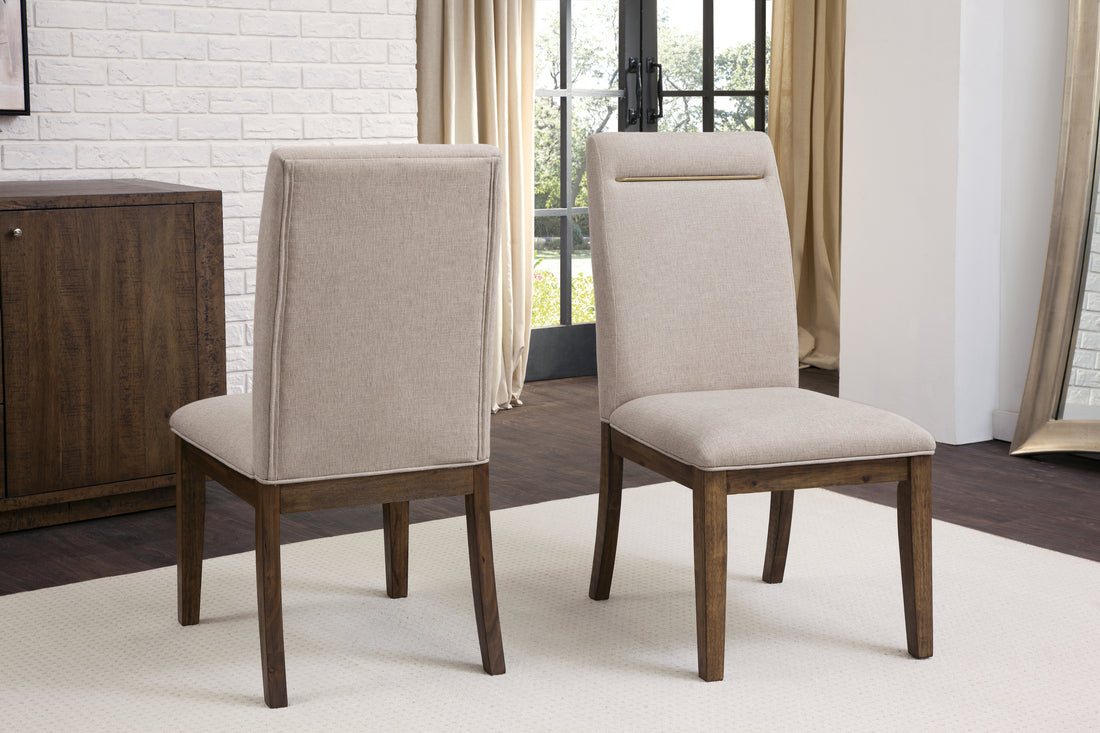 Garland Side Chair Set Of 2 Dark Brown Dark Brown Wood