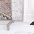 Jandra Decorative Fireplace Screen Silver Iron