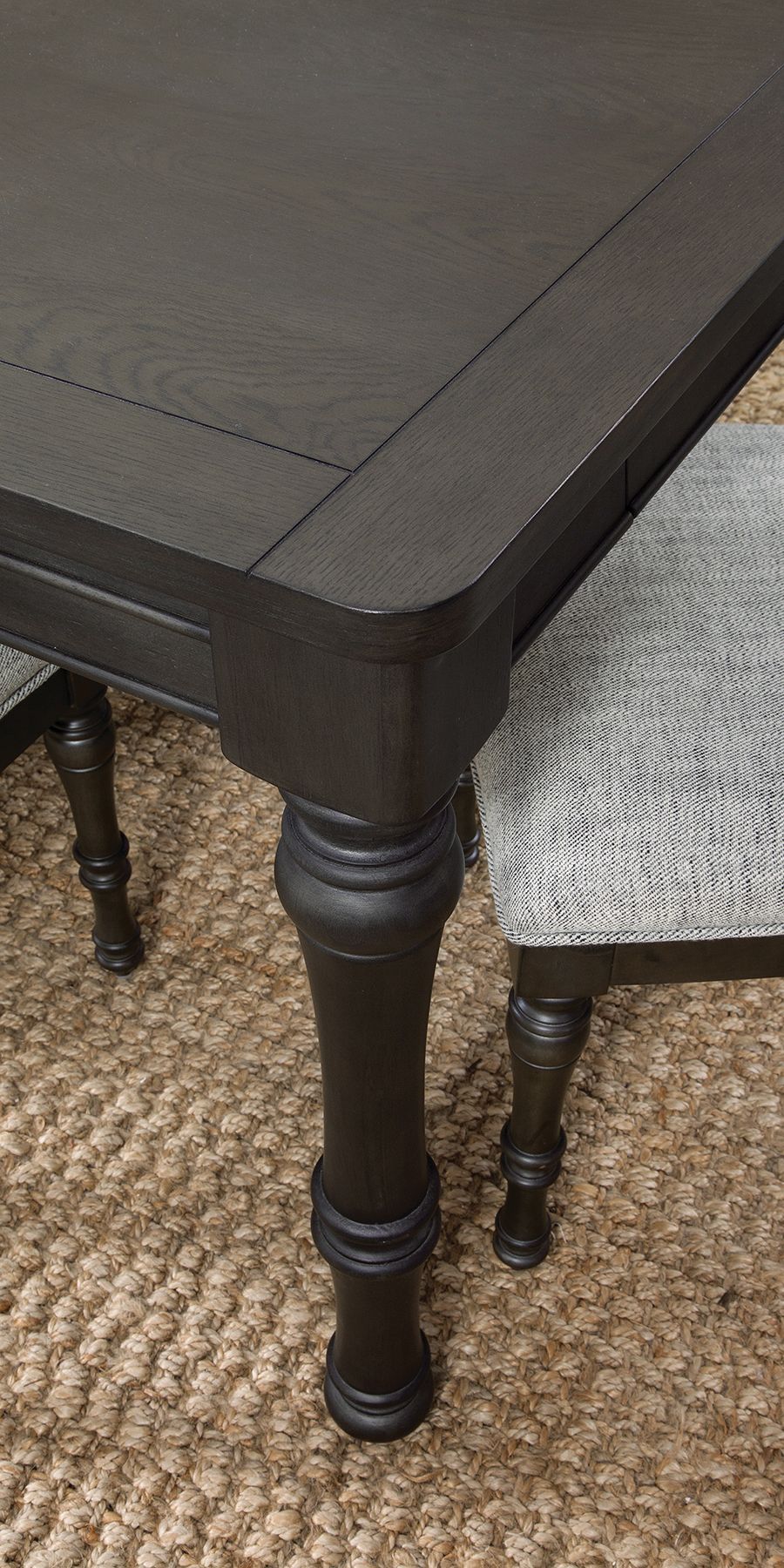 Linnett Dining Table Dark Brown Dark Brown Wood