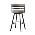 Gene Swivel Bar Stool Dark Gray Dark Gray Wood