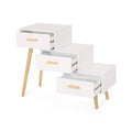 3 Drawer Stair Cabinet White Mdf