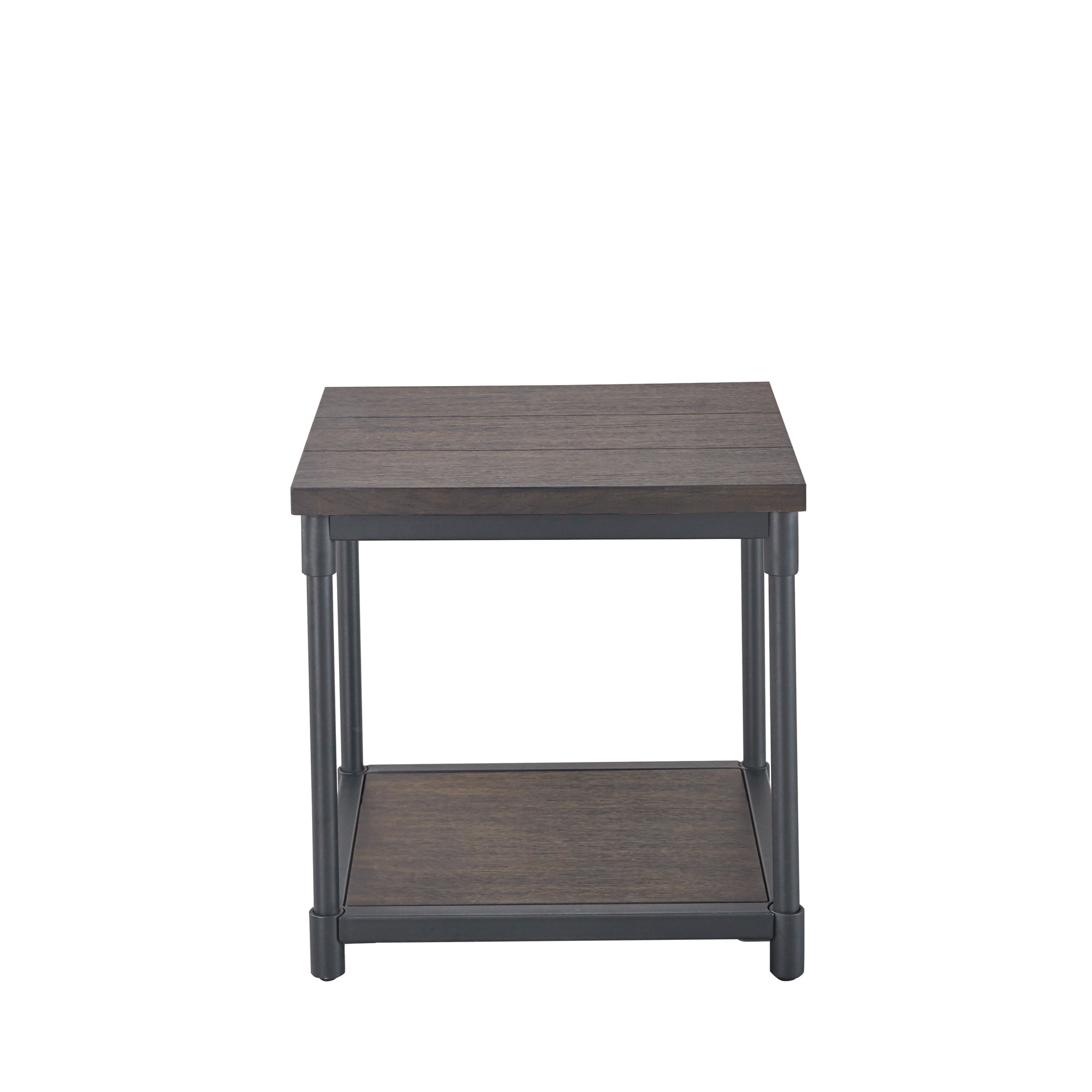 Prescott End Table Brown Brown Iron