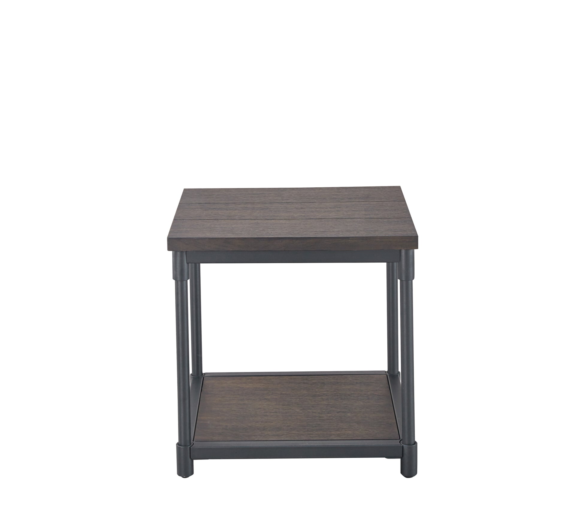 Prescott End Table Brown Brown Iron