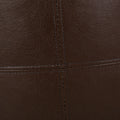 Ottoman Dark Brown Faux Leather