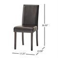 Ryan Kd Dining Chair - Brown Leather