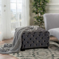 Ottoman Grey Velvet