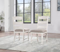 Heston Side Chair Set Of 2 White White Wood