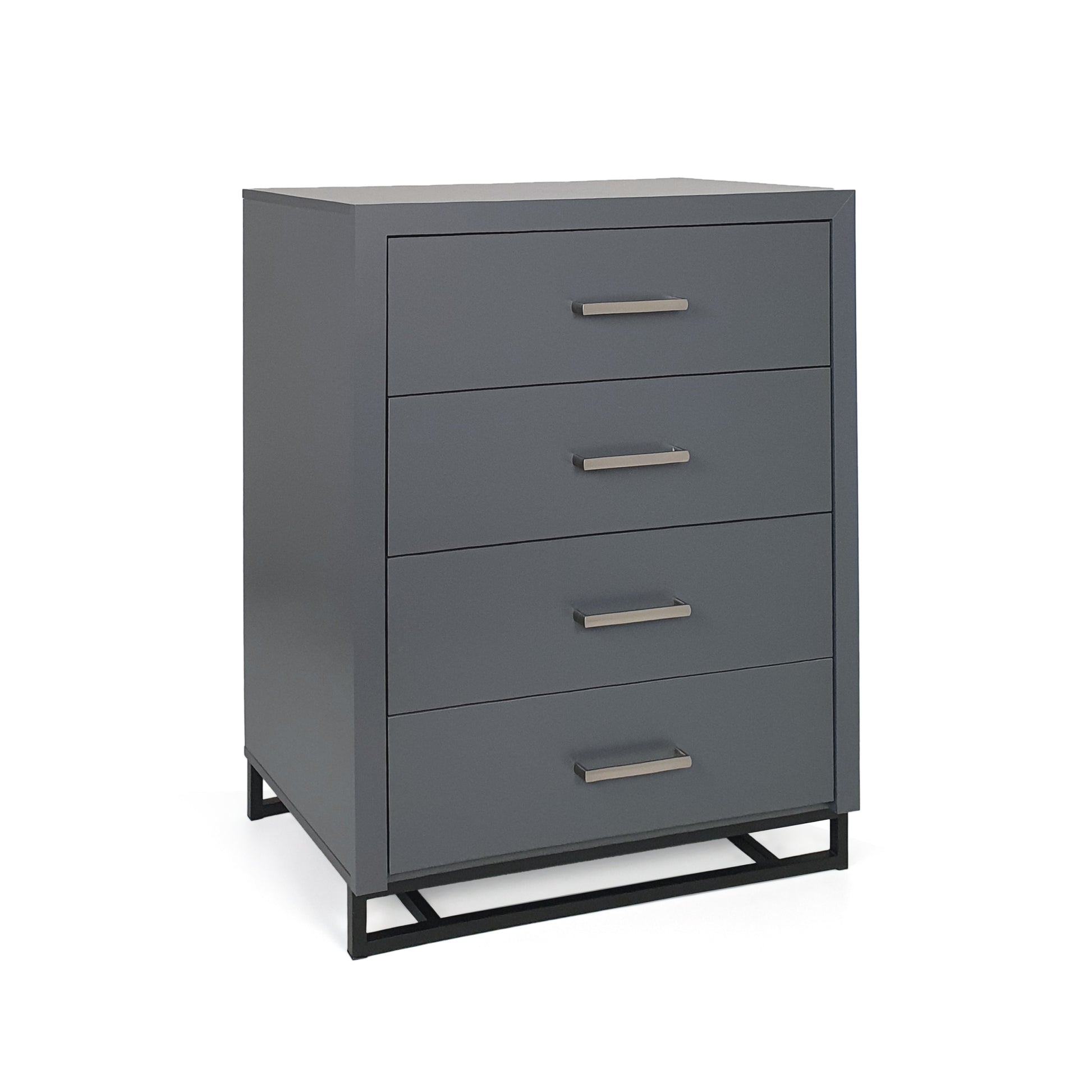 4 Drawer Chest Charcoal Grey Mdf