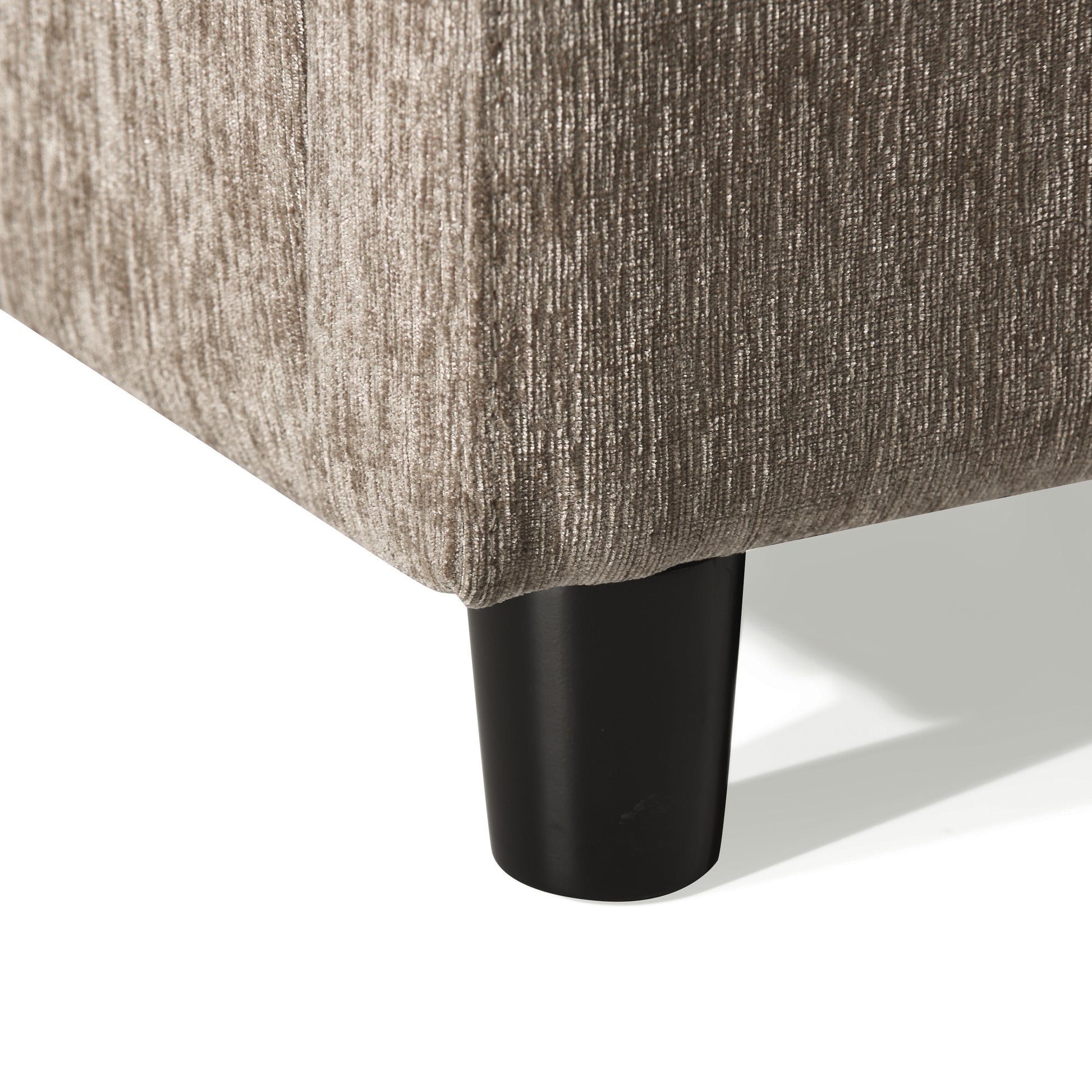 Club Chair Beige Brown Fabric