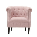 Chair Ottoman Blush Fabric