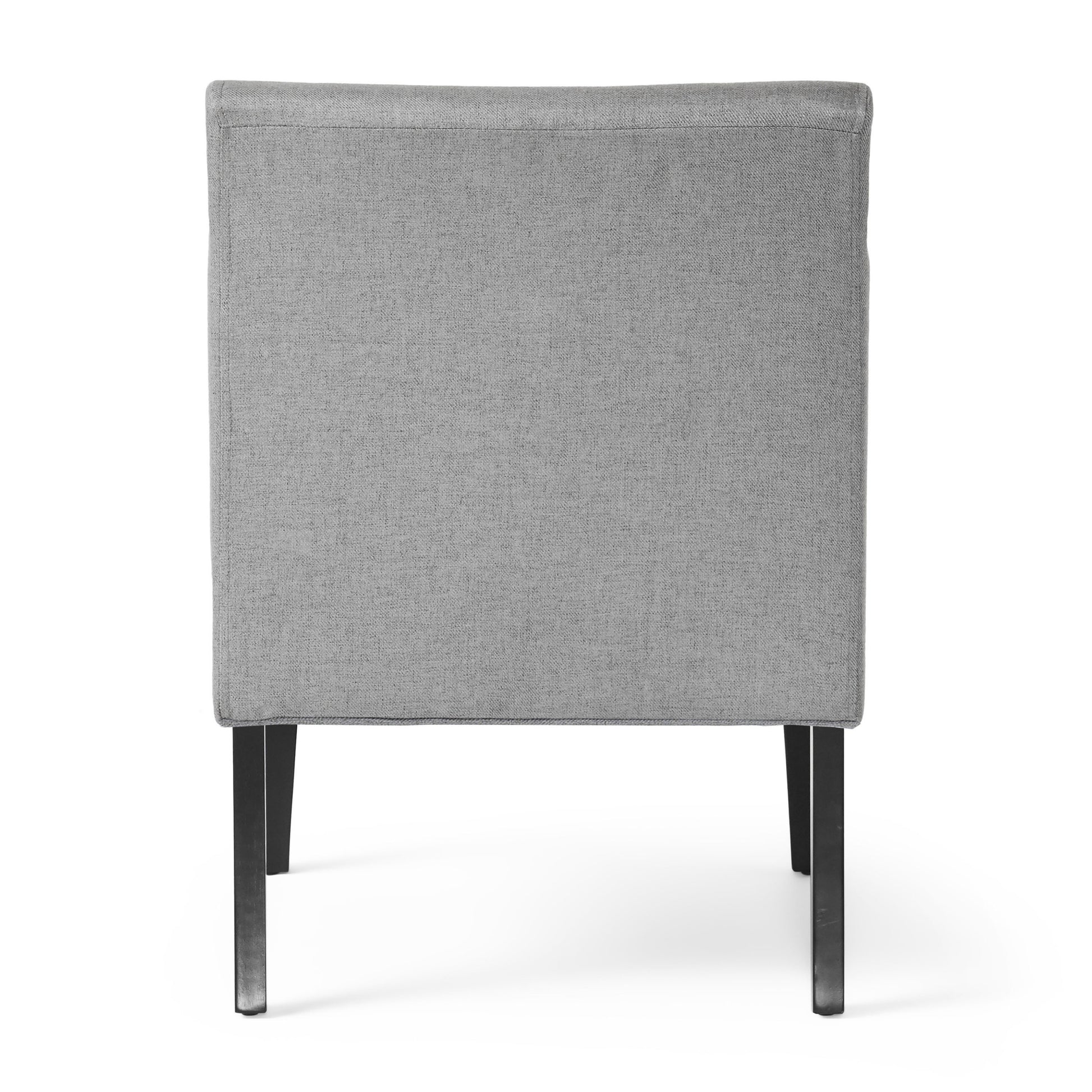 Accent Chair Grey Fabric