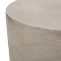 Light Concrete Side Table,Light Gray Light Grey Magnesium Oxide