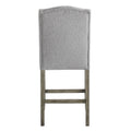 Grayson Counter Chair Set Of 2 Gray Dark Gray Wood