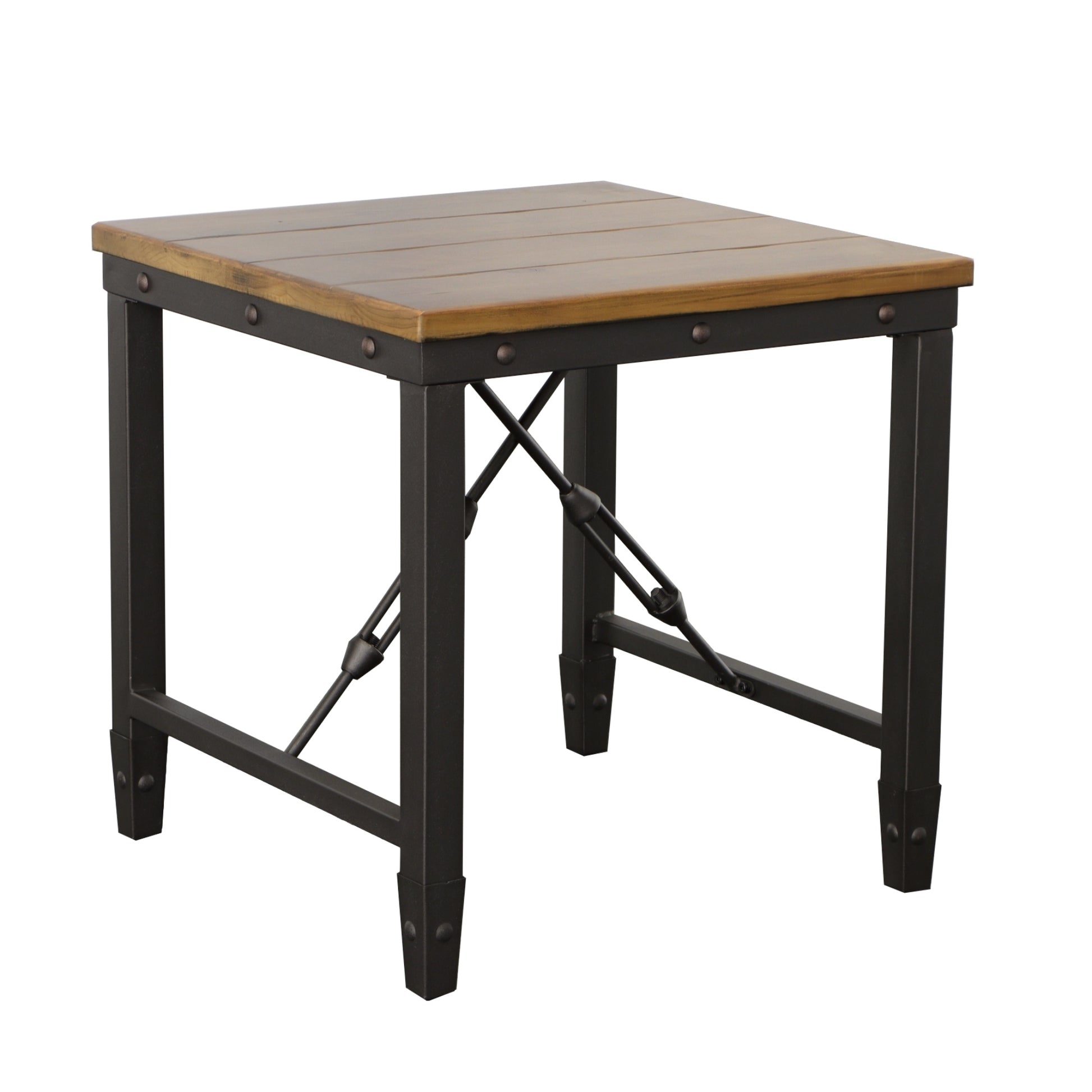 Ashford End Table Brown Brown Wood