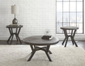 Alamo 3 Piece Table Set Gray Gray Wood