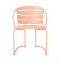 Santa Monica Bistro Set Coral Iron