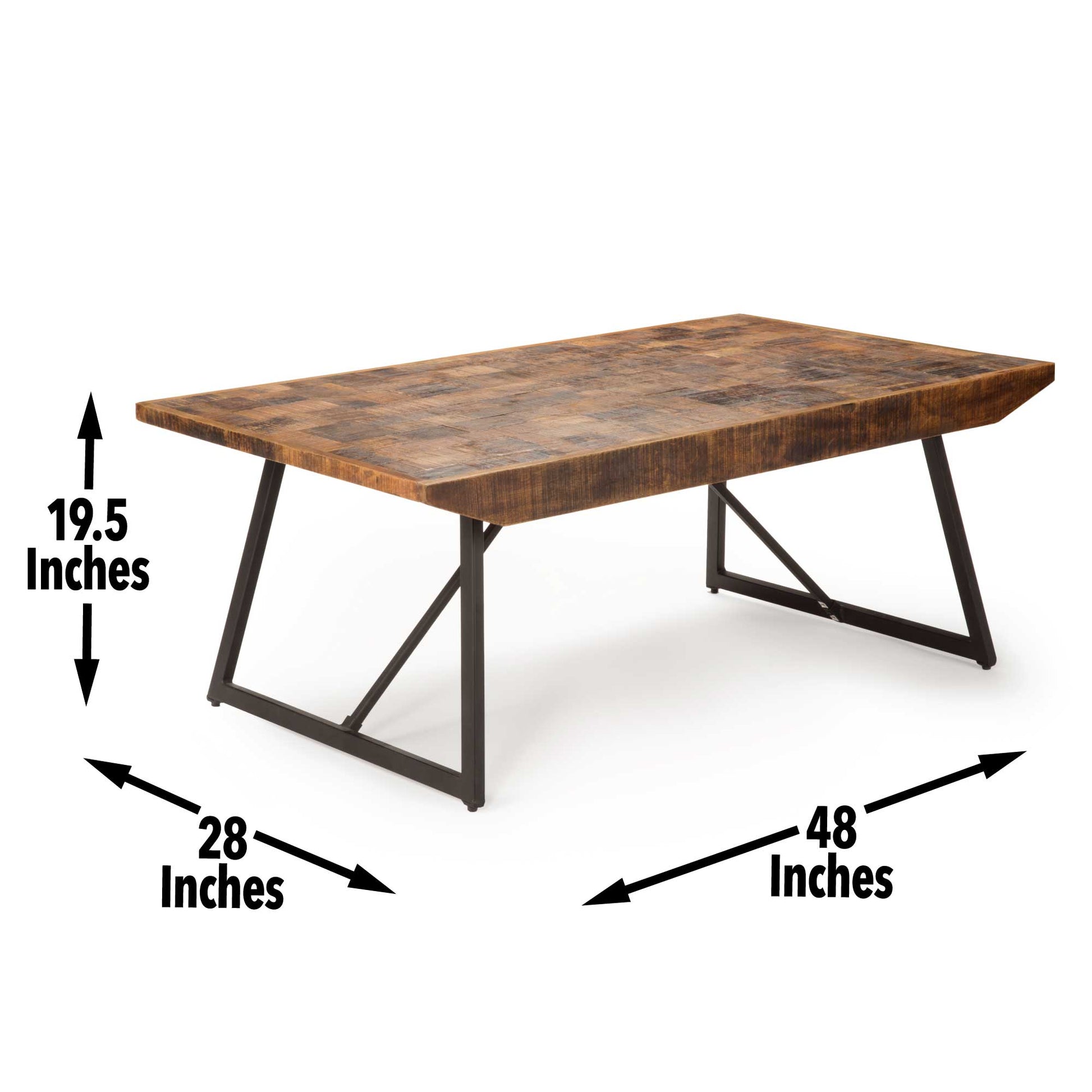 Walden Coffee Table Brown Brown Iron