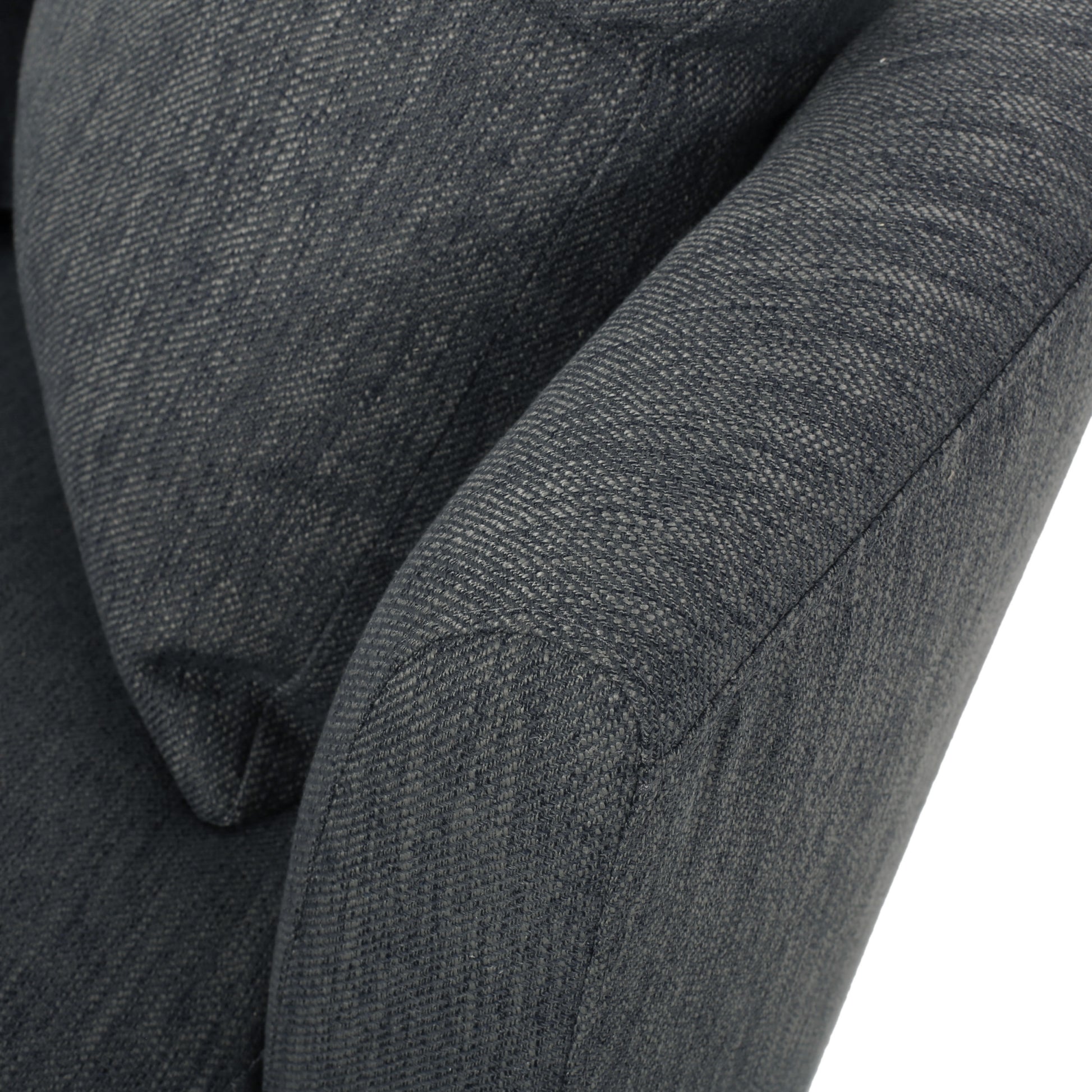 Swivel Club Chair Charcoal Fabric