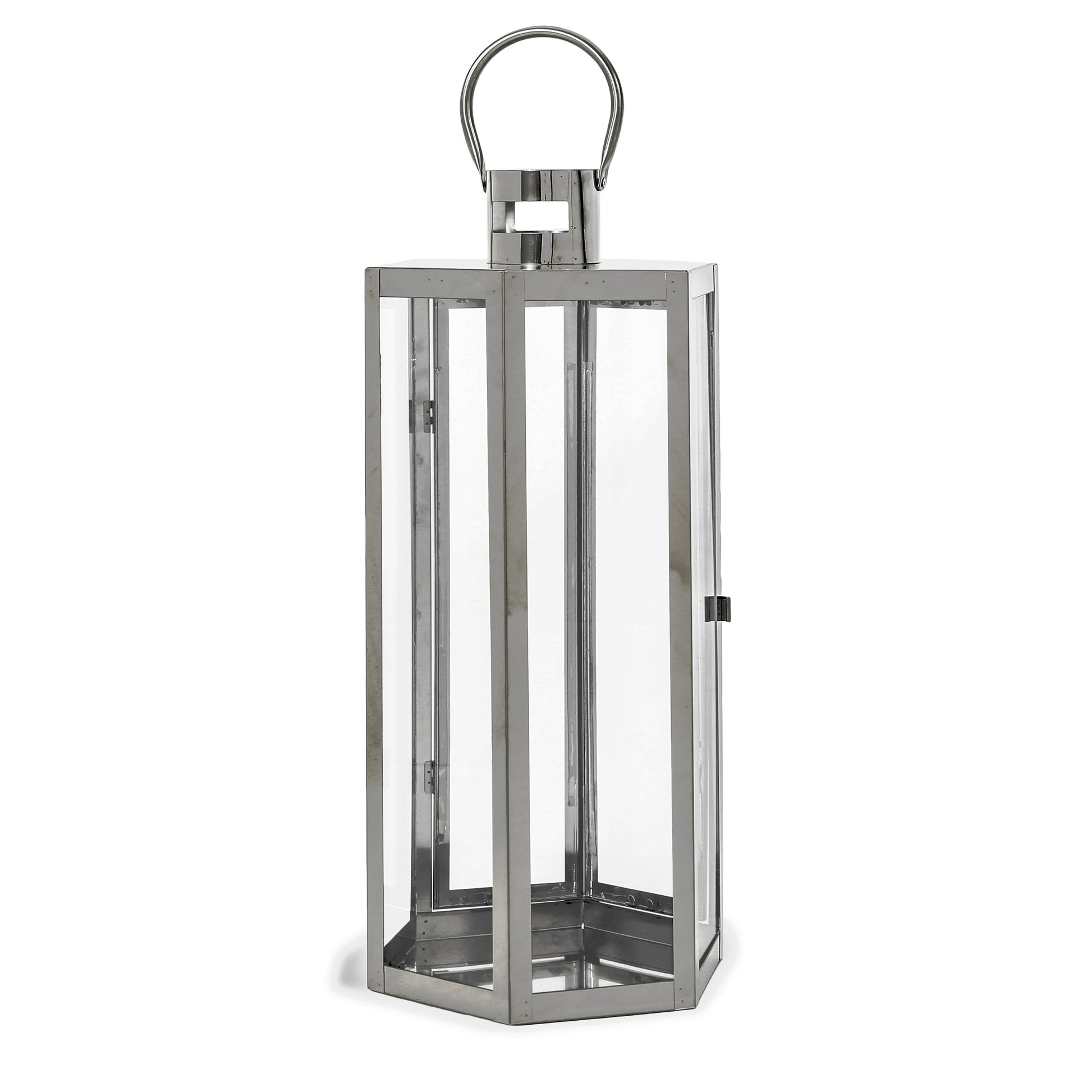 Frank 23"H Stainless Steel Lantern Silver Stainless Steel