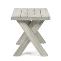 Side Table Light Grey Wood