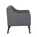 Accent Chair Charcoal Fabric