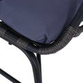 Elon Cocoon Chair Gray Pe Rattan Iron Waterproof Fabric